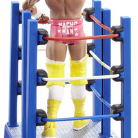 WWE Wrestlemania Moments MACHO MAN Randy Savage 6 inch Action Figure with Ring Cart Rolling Wheels