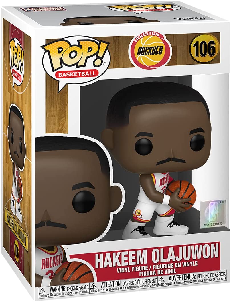 Funko POP 55219 POP NBA Legends Hakeem Olajuwon (Houston Rockets Home) Figure