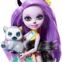 Enchantimals Larissa Lemur Doll (6-in) & Ringlet Animal Friend Figure (GFN44)